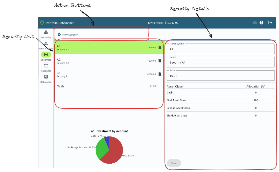 Securities User Interface
